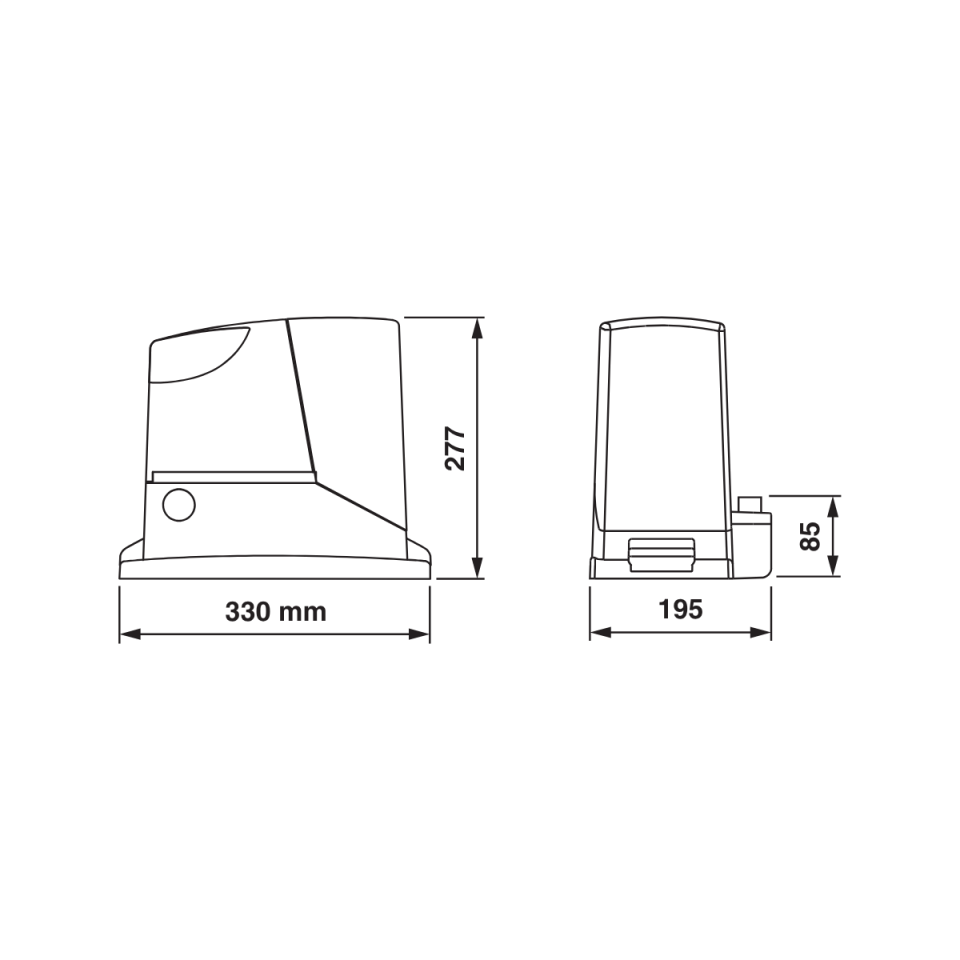 Nice Road 400 Yana Kayar Bahçe Kapısı Motor Seti