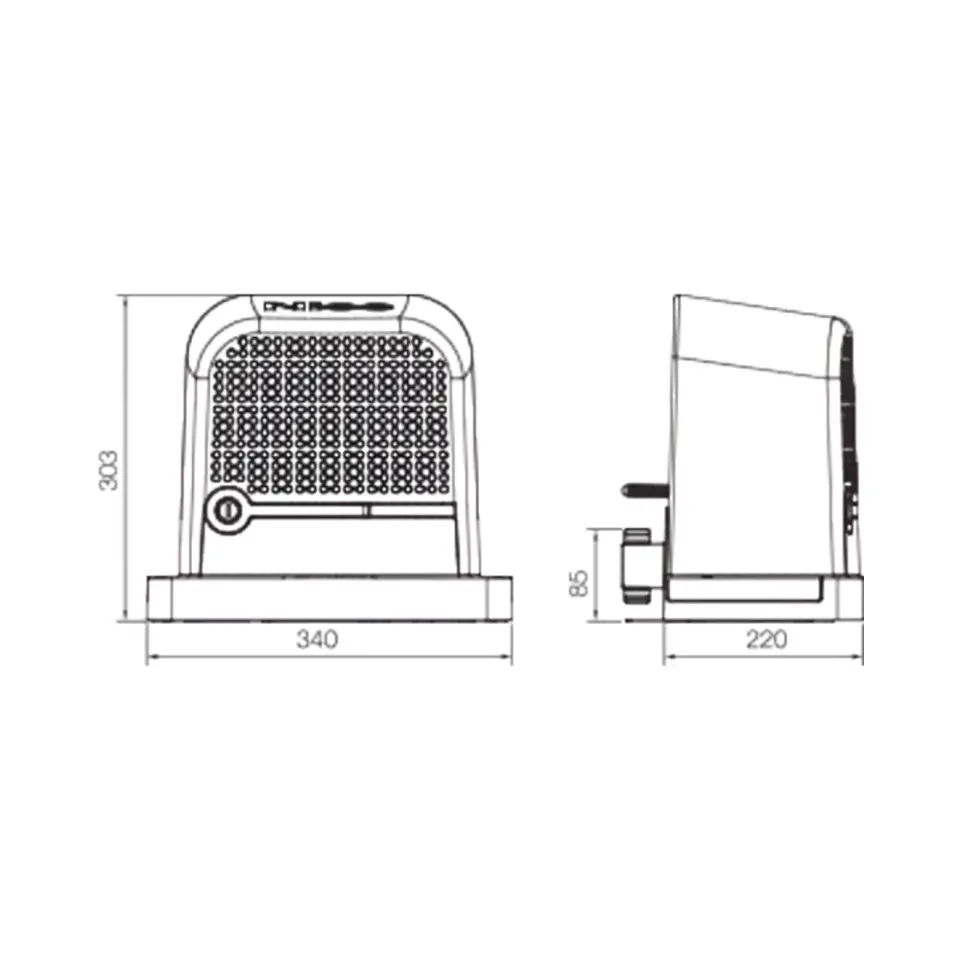 Nice Robus 600 HS Yana Kayar Kapı Motor Seti