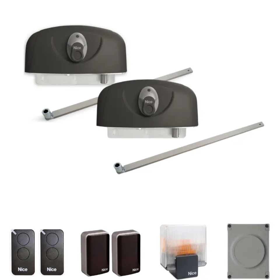 Nice Hyppo 7100 Çift Motorlu Set (Ağır Hizmet Tipi Kanatlı Kapı Motoru)