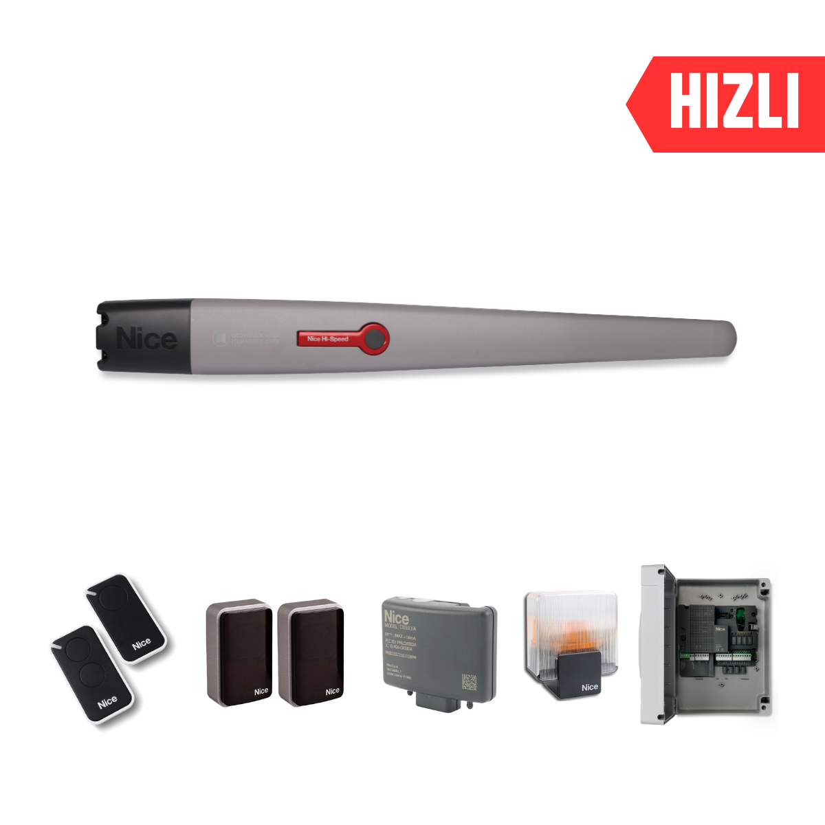 Nice Toona 5024 HS Tek Motorlu Set (Hızlı 24V Kanatlı Kapı Motoru)