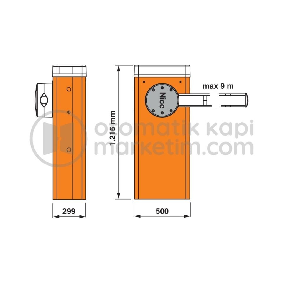 Nice Bar Serisi 8 Metre Bariyer Seti (L Gövde)