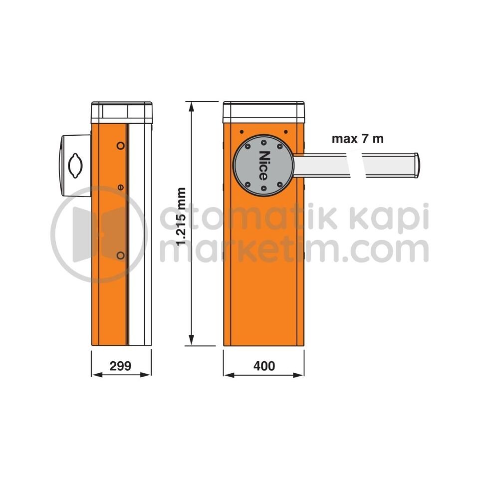 Nice Bar Serisi 5 Metre Bariyer Seti (M Gövde)