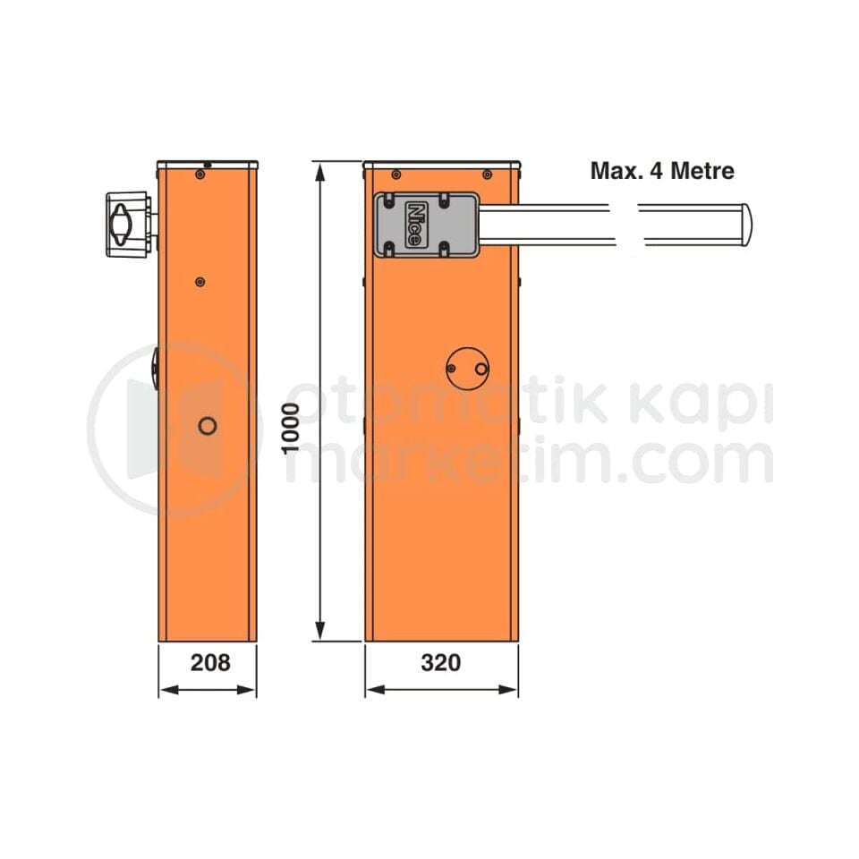 Nice Wide 4 Metre Bariyer Seti (M Gövde)