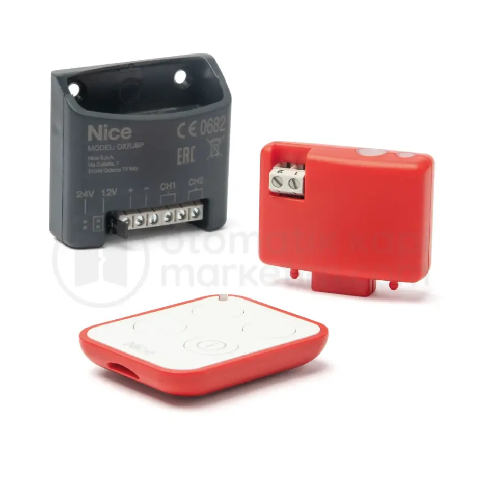 Nice LORA Kumanda + Soketli Alıcı Kiti (Harici Bağlantı Aparatı ile)