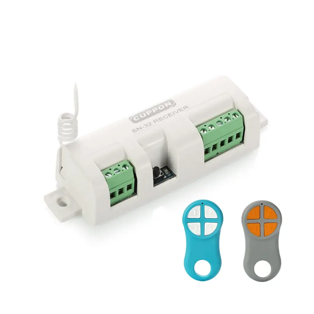 Cuppon SN32 Kepenk Panjur Alıcı Set (2 Adet 4HS Kumanda Dahil)