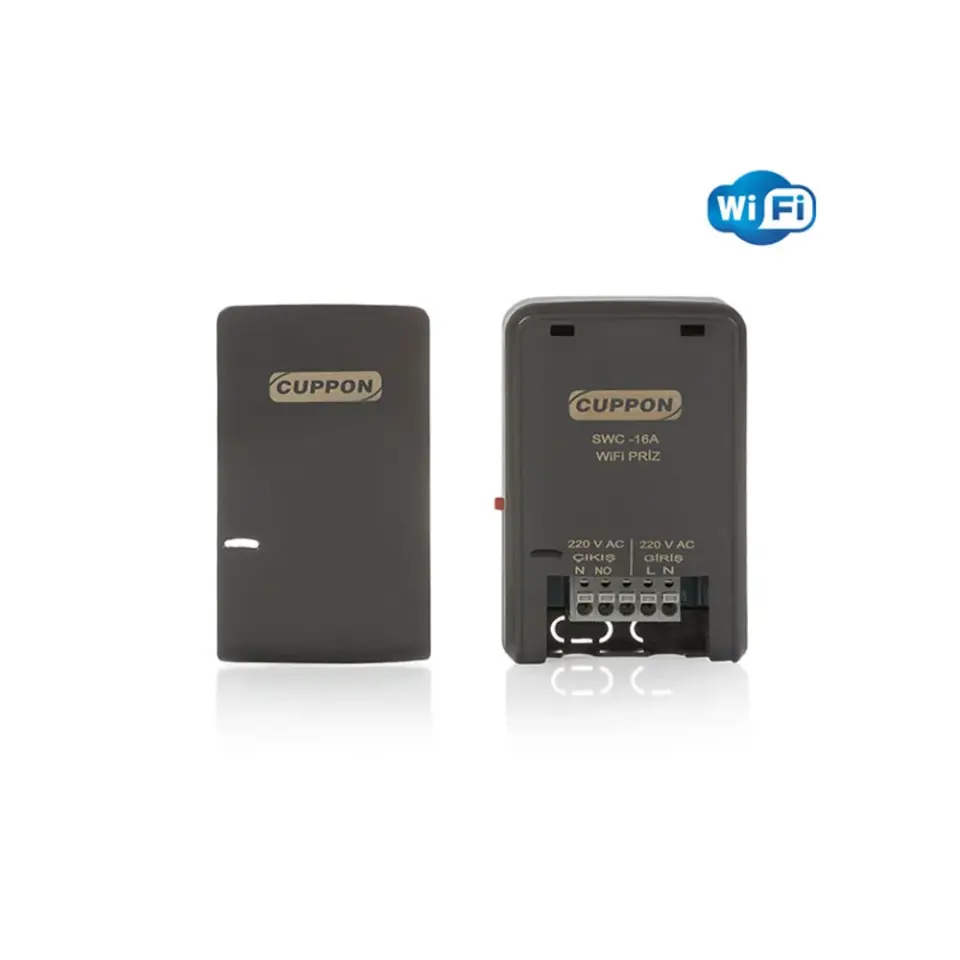 Cuppon SWC 16A Priz Kontrolü (Wifi+Kumanda)
