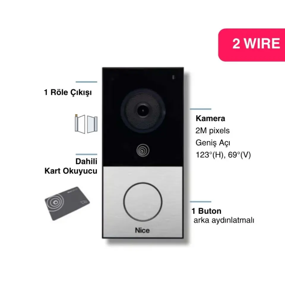 Nice Mybell Villa Dış Ünite (2 Kablo)