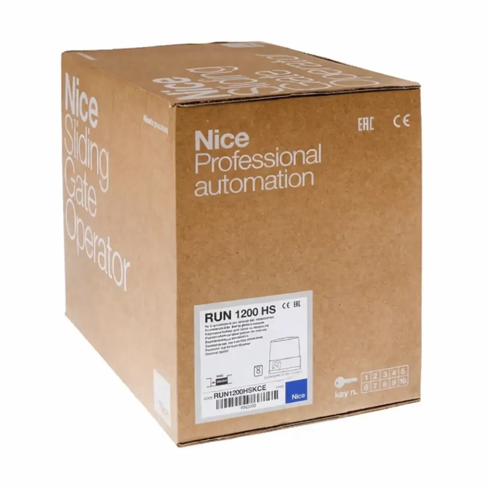 Nice Run 1200 Yana Kayar Kapı Motor Seti