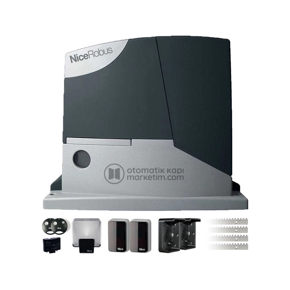 Nice Robus 400 Yana Kayar Kapı Motoru (Aksesuarlı Kit)