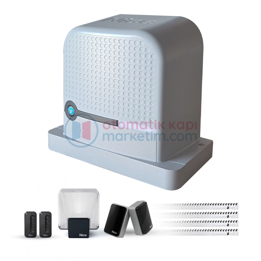 Nice Robus 600 Yana Kayar Kapı Motoru (Aksesuarlı Kit)