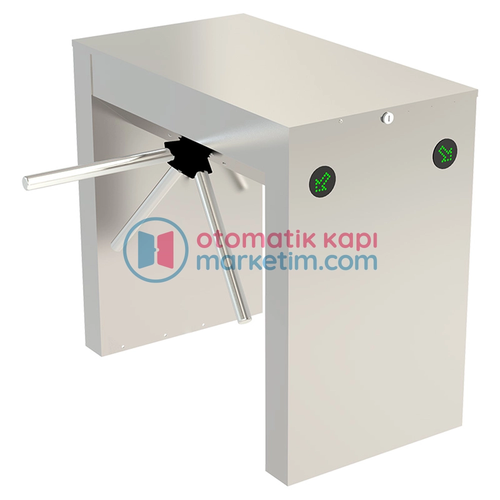 700 E N1 D Tripod Turnike – Paslanmaz Çelik, Çift Yönlü, İç ve Dış Mekan Kullanıma Uygun