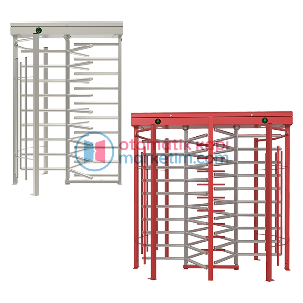 BTC 300 S / D – Boy Tipi Turnike (Yüksek Güvenlik, İç/Dış Mekan, Çift Geçiş, 3 Kanatlı)