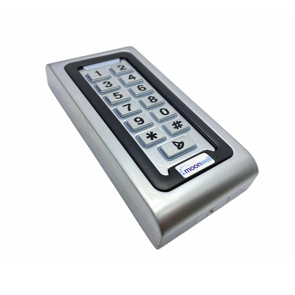 Moonwell MW-350MF INOX Şifreli+Kartlı Geçiş Cihazı (Keypad+Kart Okuyucu Paslanmaz Gövde)