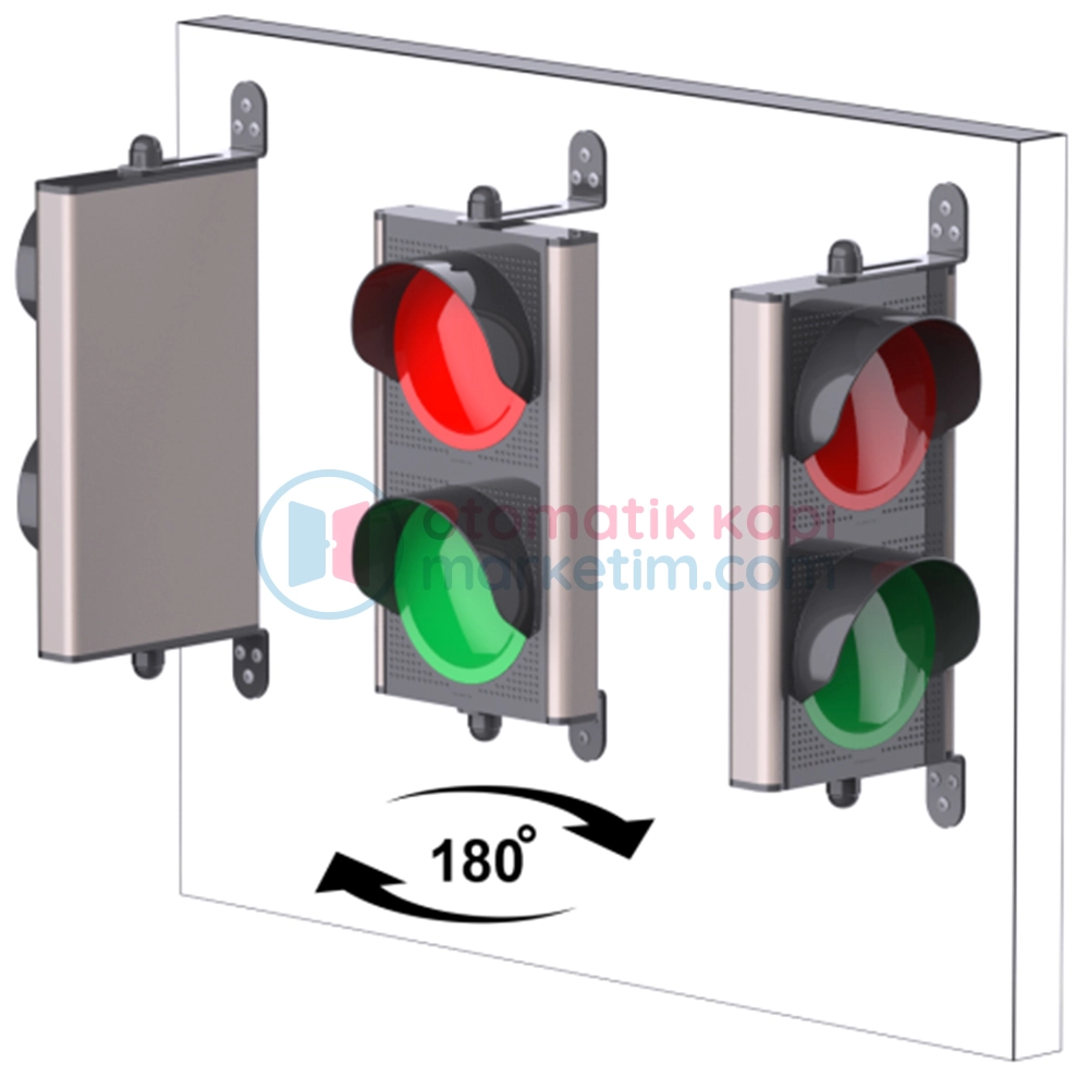 Kontal TRFL2 LED Trafik Lambası - 180 Derece Dönebilen Trafik Lambası
