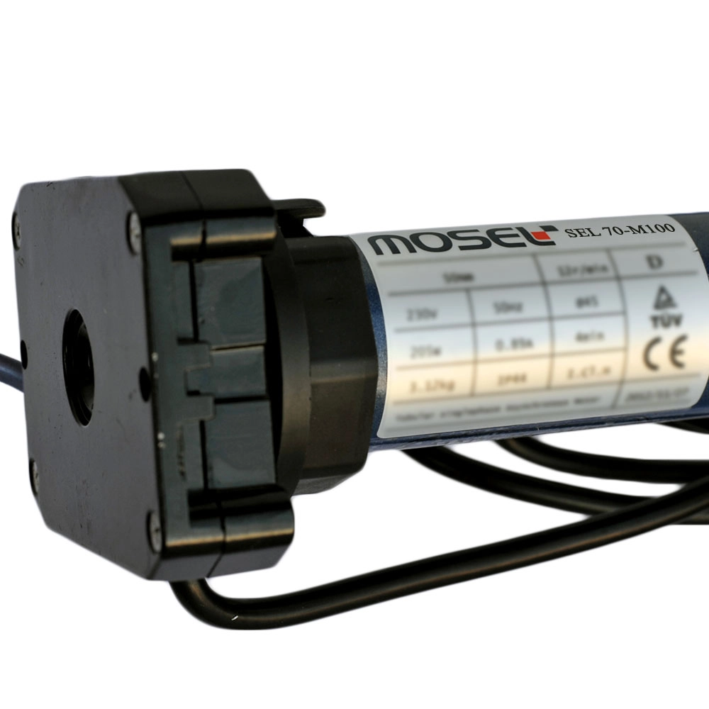 Mosel 100 NM Redüktörlü Tüp Kepenk Motoru (Ø70 Lık Boru Uyumlu) Manuel Kullanılabilir