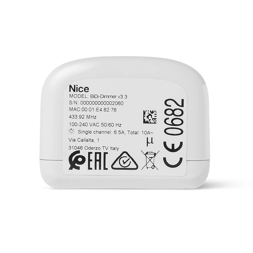 Nice BiDi Dimmer - Akıllı Ev Aydınlatma Modülü Dimmer - Akıllı Ev Otomasyonu