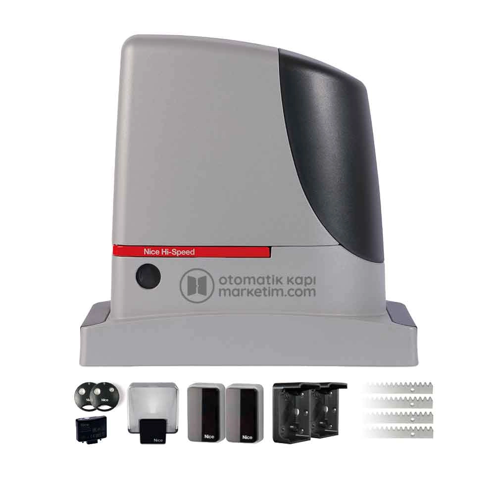 Nice Run 1200 HS Hızlı Yana Kayar Kapı Motoru (Aksesuarlı Kit)