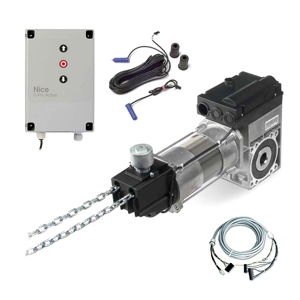 Nice SD140 Seksiyonel Motor Seti - D-Pro Action Kontrol Ünitesi ve Opto Sensör (7 Mt. Kablo Dahil)