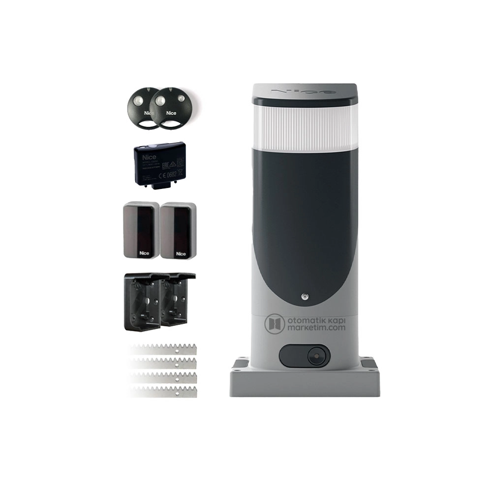 Nice Slight 400 Yana Kayar Kapı Motoru (Aksesuarlı Kit)