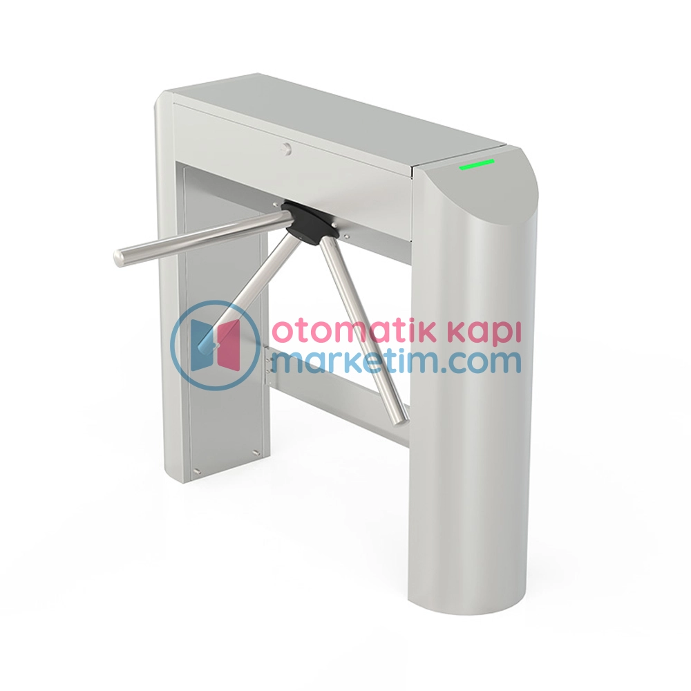 TP 300 R – Tripod Turnike (Yuvarlak Gövde, Orta Güvenlik, İç/Dış Mekan, 304/316 Paslanmaz Çelik, Çift Yönlü)