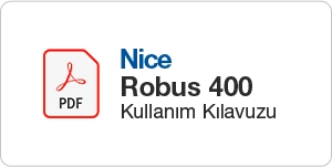 Nice Robus400 Kullanım Kılavuzu
