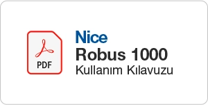 Nice Robus1000 Kullanım Kılavuzu